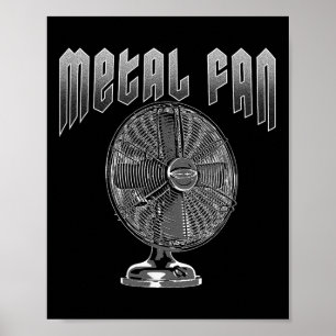 Poster Ventilador De Metal Engraçado Para Arrefecimento D