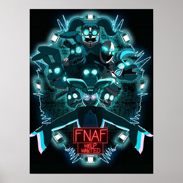 Poster Ventilador desejado de ajuda do FNaFVR (Frente)