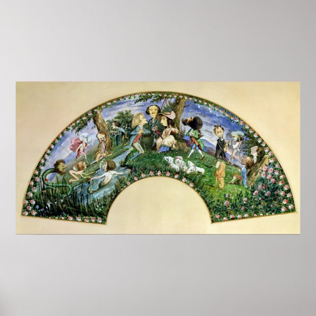 Poster Ventilador representando George Sand e seus amigos (Frente)