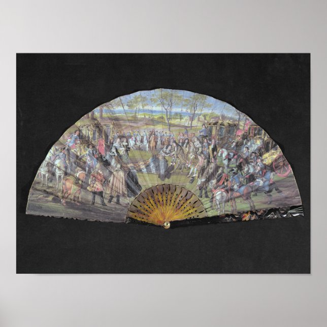 Poster Ventilador representando o casamento de Luís da Fr (Frente)