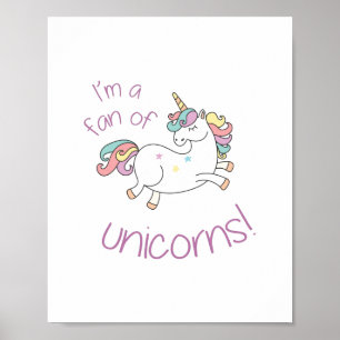 Poster Ventilador Unicorn