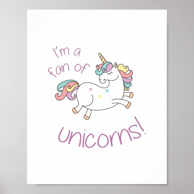 Poster Ventilador Unicorn (Frente)