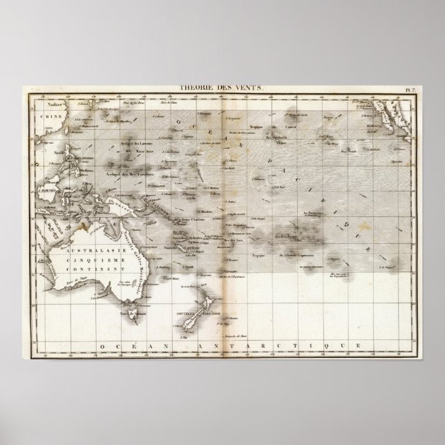 Pôster Vents Ocean Pacifique (Frente)