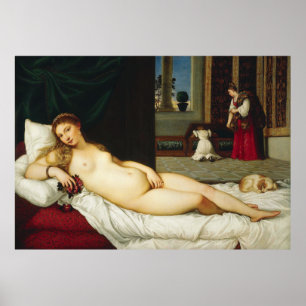 Pôster Vênus de Urbino por Ticiano