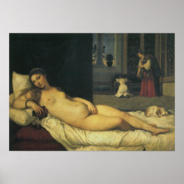 Pôster Vênus de Urbino por Titian, Arte Renascentista