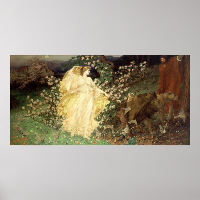 Poster Venus e Anchises (1890) por William Richmond (Frente)