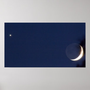 Poster Venus & Moon Conjunction