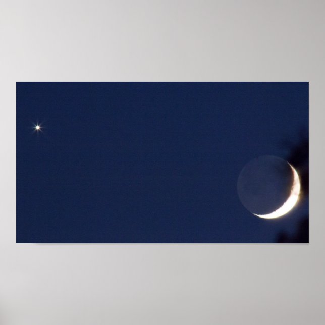 Poster Venus & Moon Conjunction (Frente)