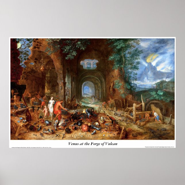 Pôster Vênus na Forja de Vulcano (Frente)