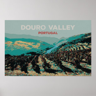 Poster Ver a ilustração do vale do Douro, Portugal