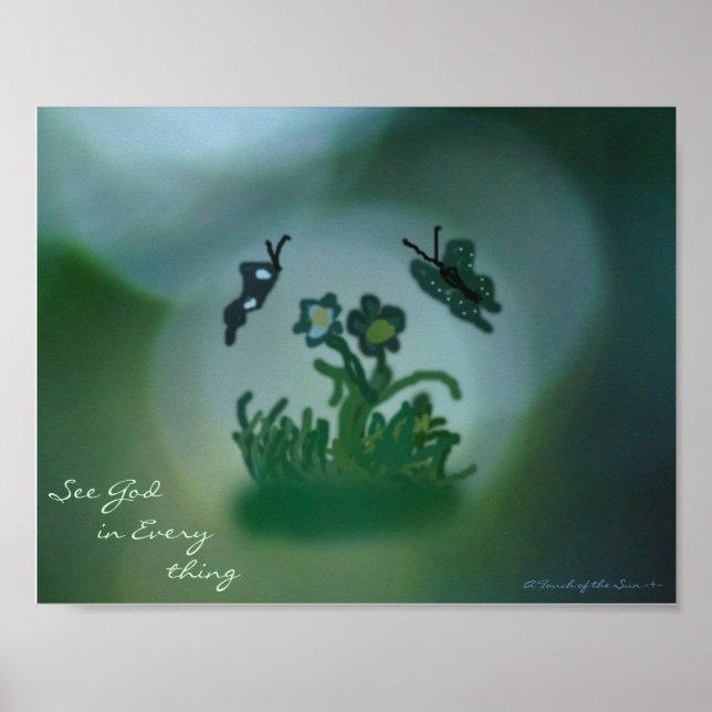 Poster Ver Deus em todas as coisas (Frente)