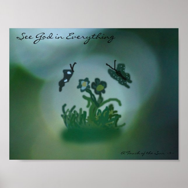 Pôster Ver Deus em tudo (Frente)