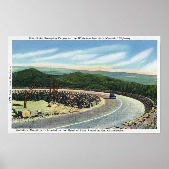 Poster Ver uma Curva Varrida do Memorial Hwy (Frente)