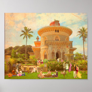 Poster verão de 1934 em Monserrate (Sintra - Portugal)