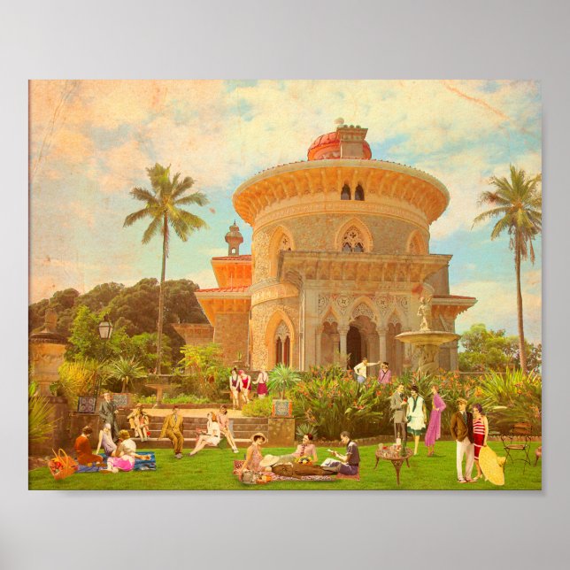 Poster verão de 1934 em Monserrate (Sintra - Portugal) (Frente)