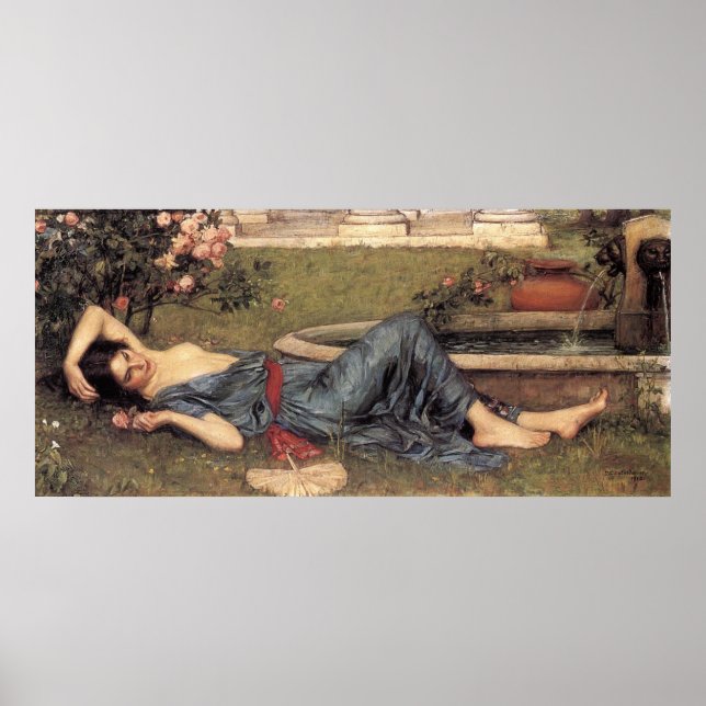 Poster Verão doce de John William Waterhouse - 1912 (Frente)