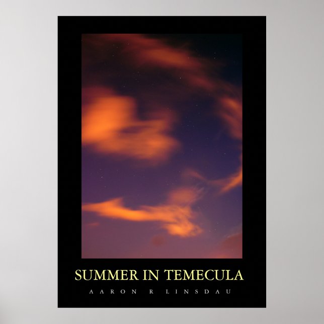 POSTER VERÃO EM TEMECULA (Frente)