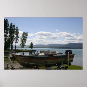 Pôster Verão Flathead do lago