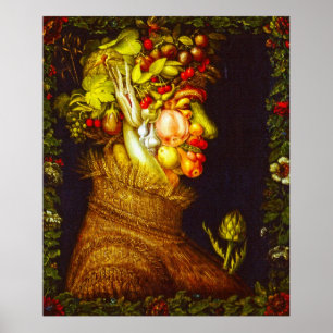 Poster Verão - Giuseppe Arcimboldo