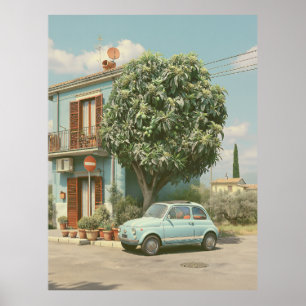 Poster Verão Italiano na Rua Antiga
