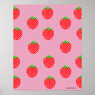 Poster Verão Lindamente de Morango