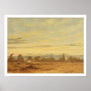 Poster Verão - paisagem da noite (óleo em canvas)