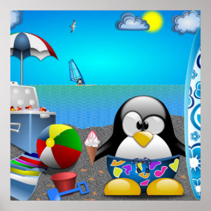POSTER VERÃO SE DIVERTIU NA PRAIA