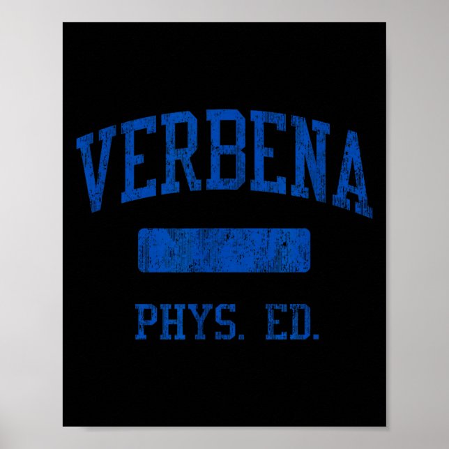 Poster Verbena High School Hs Verbena Al Phys Ed  (Frente)