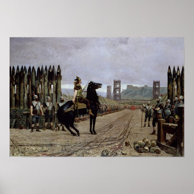 Pôster Vercingetorix  before Caesar, 52 BC, 1886 (Frente)