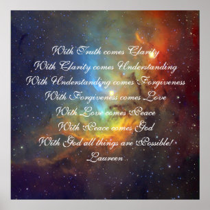 Poster Verdade, amor compreensivo e deus