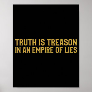 Poster Verdade é Traição num Império de Mentiras