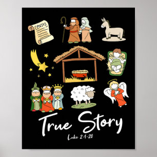 Poster Verdadeira História do Nascimento de Natal Jesus F