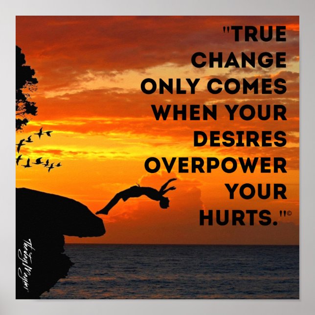 Poster "Verdadeira mudança" (Frente)