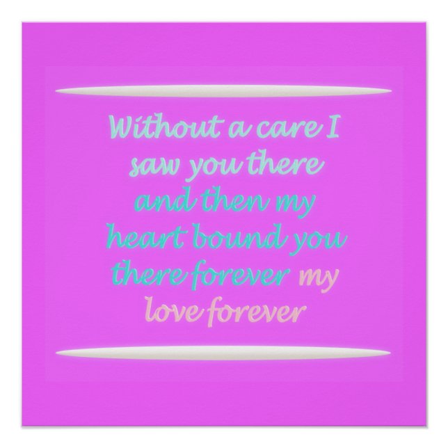 Pôster Verdadeiro padrão do poema Romance rosa (Frente)