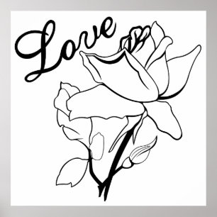 Pôster Verdadeiro Rosa Cardíaco Mais Doce