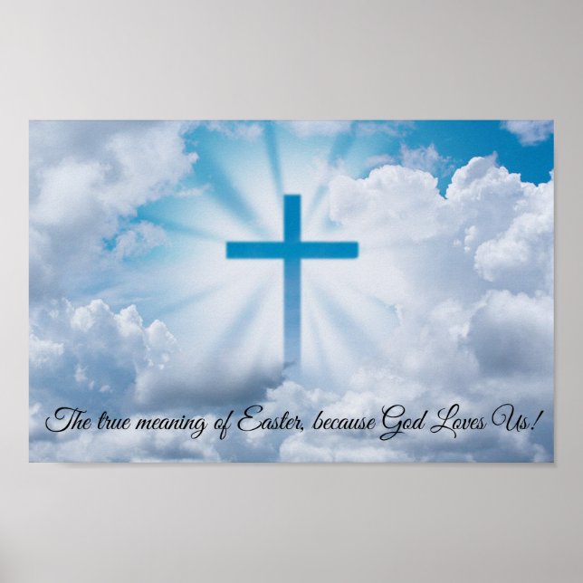 Poster Verdadeiro Significado Da Páscoa (Frente)