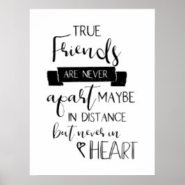 Poster verdadeiros amigos nunca separam a citação da amiz