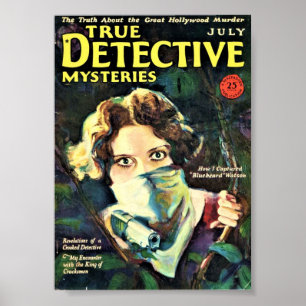 Poster Verdadeiros Mistérios do Detetive - julho