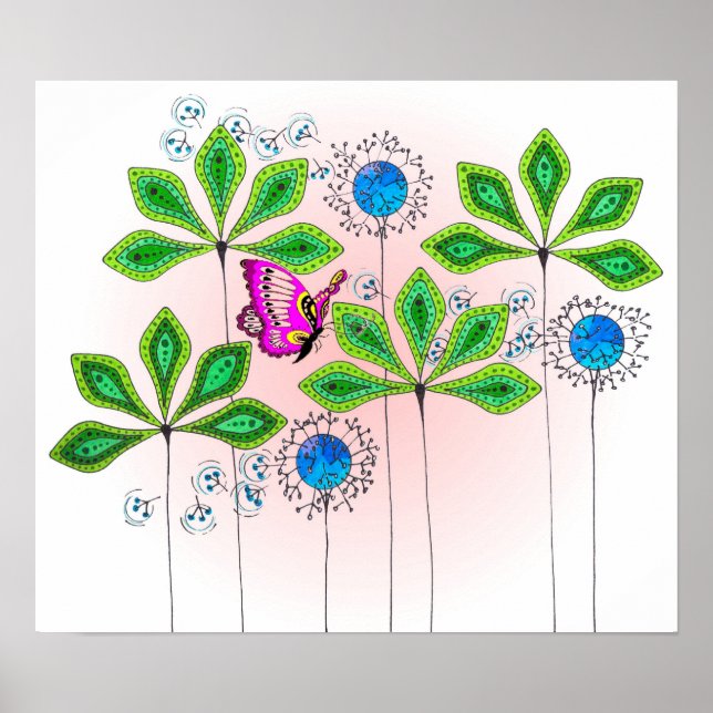 Pôster Verde-Borboleta (Frente)