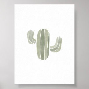 Poster verde-cactus