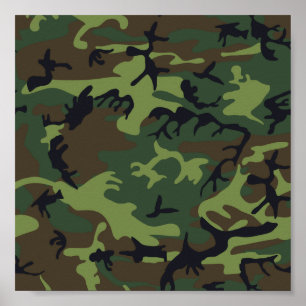 Poster Verde Camuflagem