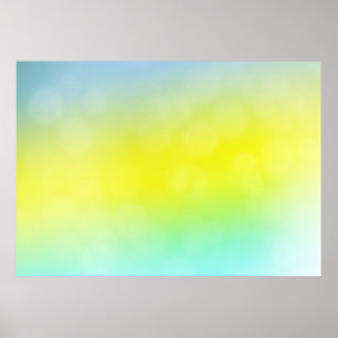 Poster Verde claro, abstrato amarelo coberto de fundo. C