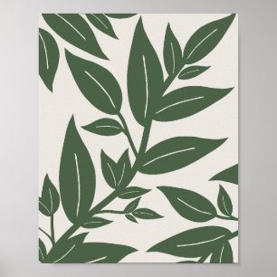 Poster Verde deixa botânica