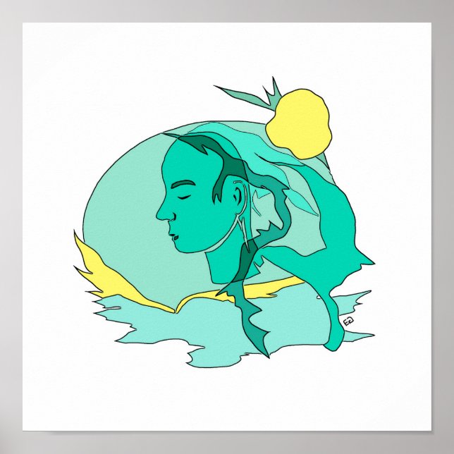 Poster verde e amarelo (Frente)