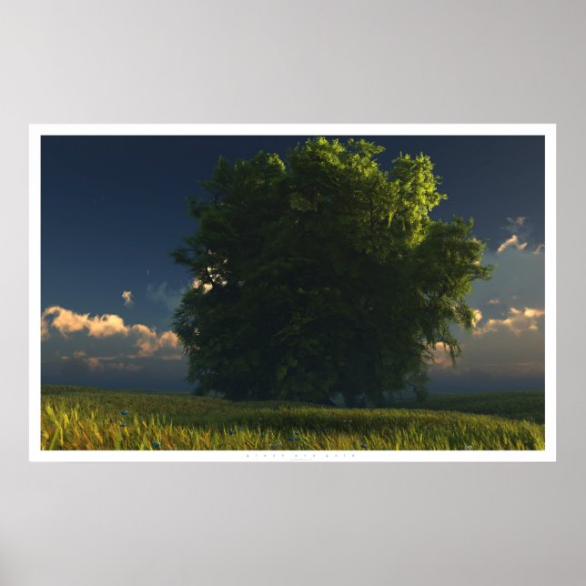 Pôster Verde e Dourado (Frente)