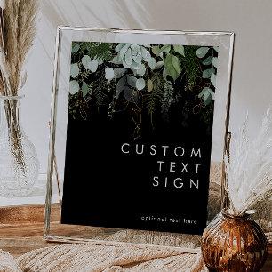 Poster Verde e Dourado   Cartões Pretos e Presentes Perso