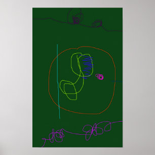 Poster Verde escuro