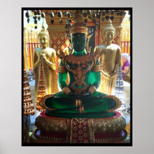 Pôster Verde esmeralda Buddha Doi Suthep