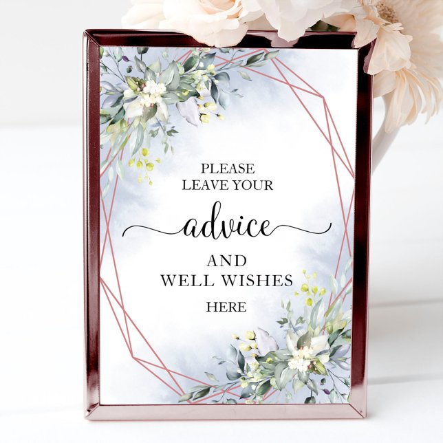 Poster Verde Eucalyptus Advice E Wish Sign (Criador carregado)
