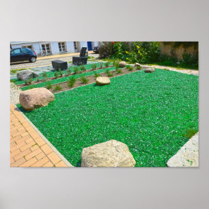 Poster Verde Glass Mulch in Garden em Schwerin, Alemanha